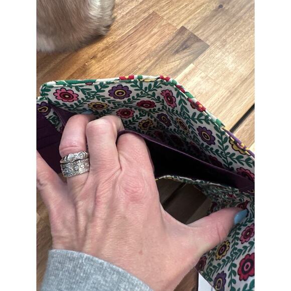 Vintage Spring 2011 Vera Bradley Euro Trifold Wallet Viva La Vera - Picture 4 of 4